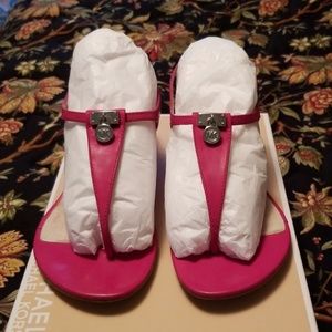 Michael Kors Hamilton Thong Sandal Pink Sz 5M